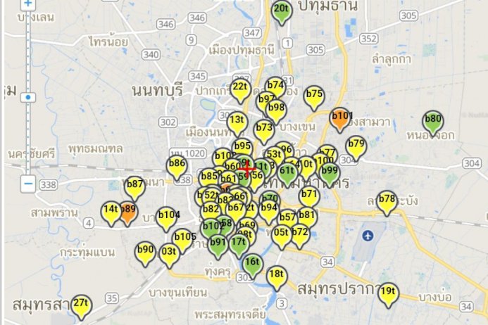 กทม.เตือนภัยฝุ่นพิษคลุ้ง4พื้นที่อันตราย กทม.เตือนภัยฝุ่นพิษคลุ้ง4พื้นที่อันตราย